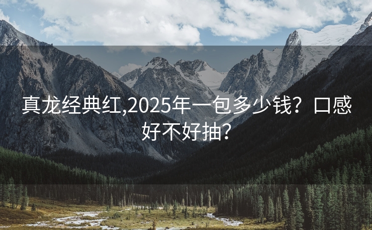 真龙经典红,2025年一包多少钱？口感好不好抽？
