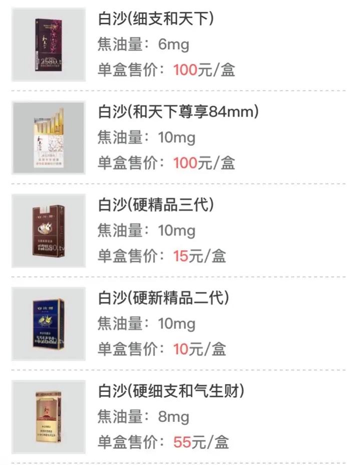 白沙(硬白细支)香烟价格与口感 第2张 白沙(硬白细支)香烟价格与口感 第2张