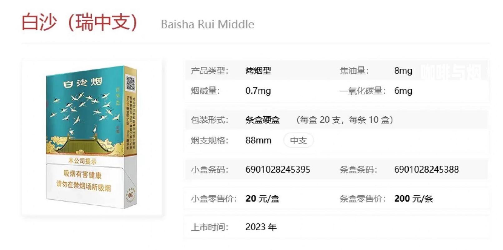 白沙(瑞中支)香烟价格与口感,白沙(瑞中支)香烟价格与口感详细介绍 第1张 白沙(瑞中支)香烟价格与口感,白沙(瑞中支)香烟价格与口感详细介绍 第1张