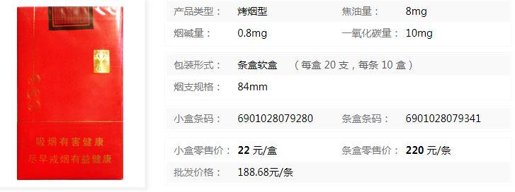 中国红香烟多少钱一包,中国红香烟的价格概览 第7张 中国红香烟多少钱一包,中国红香烟的价格概览 第7张