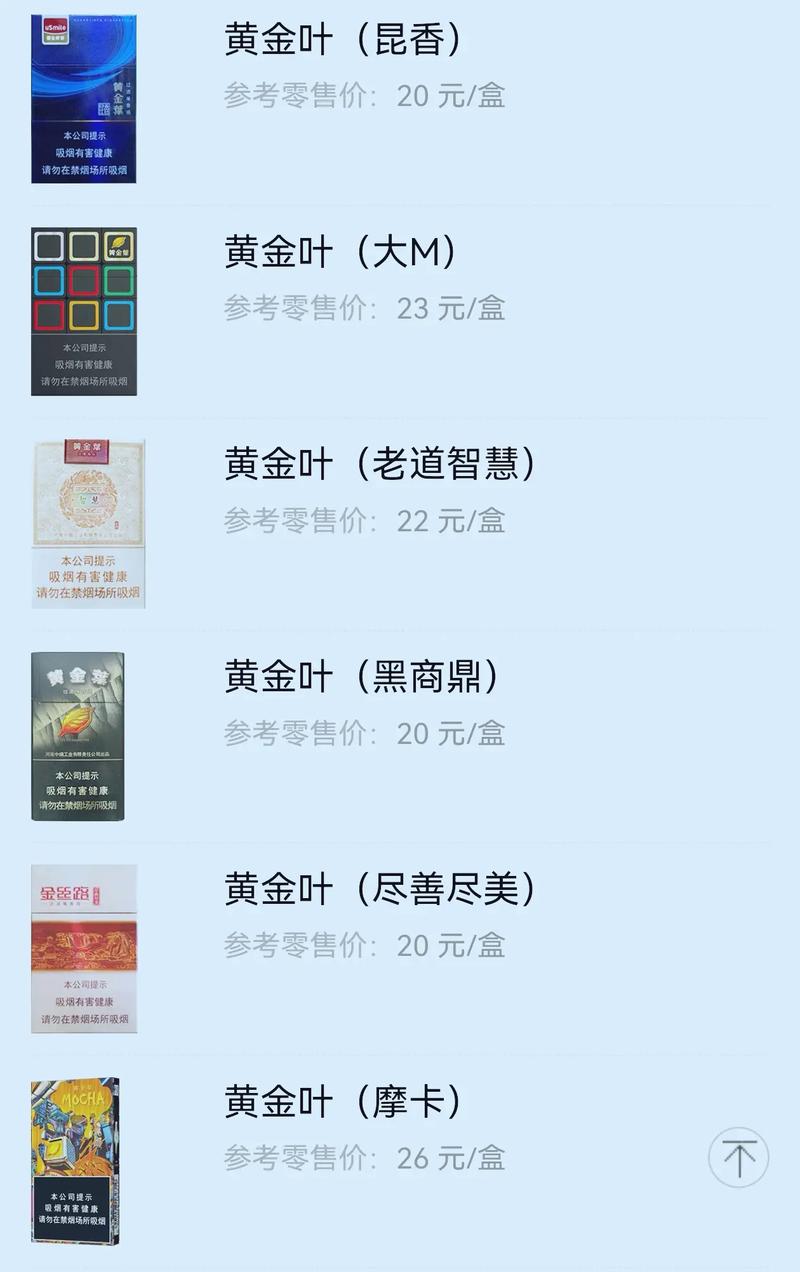 黄金叶香烟价格,黄金叶香烟价格概览 第3张 黄金叶香烟价格,黄金叶香烟价格概览 第3张
